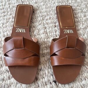 Zara brown sandals